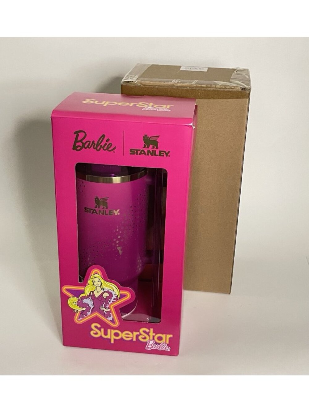 Stanley x Barbie SuperStar 40oz Quencher H20 Tumbler 65th Anniversary NIB 70's - Picture 6 of 9